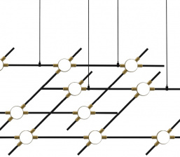 Подвесной светильник Molecular MD18001067-14A  black/gold