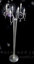 Торшер 5000.6067 Spectra Crystals Effusionidiluce Италия E14 Zelia Серебристый