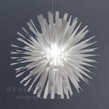 Светильник подвесной Axo Light Италия Alrisha SPALRISHXXXXE27 Белого цвета RAL 9016 со складчатым эффектом