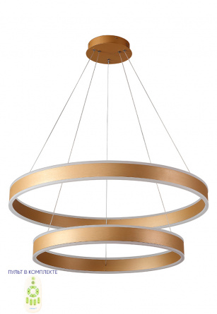 Люстра Crystal Lux MUCHOS SP123W LED D600+800 GOLD фото 1