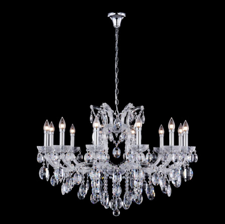 Люстра Crystal Lux HOLLYWOOD SP12 CHROME фото 1