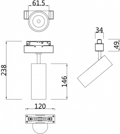 Трековый светильник Focus LED TR019-2-15W3K-W фото 2