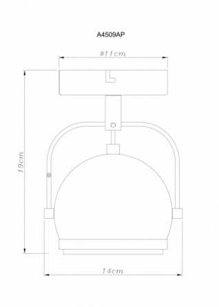 Спот Orbiter A4509AP-1WH фото 2