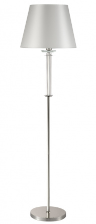 Торшер Crystal Lux NICOLAS PT1 NICKEL/WHITE фото 1